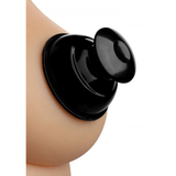 Nippelsauger Plunger mit Saugnapf Schwarz 4,4 cm