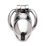 Peniskäfig Rikers aus Edelstahl abschließbar Silber 8,3 cm
