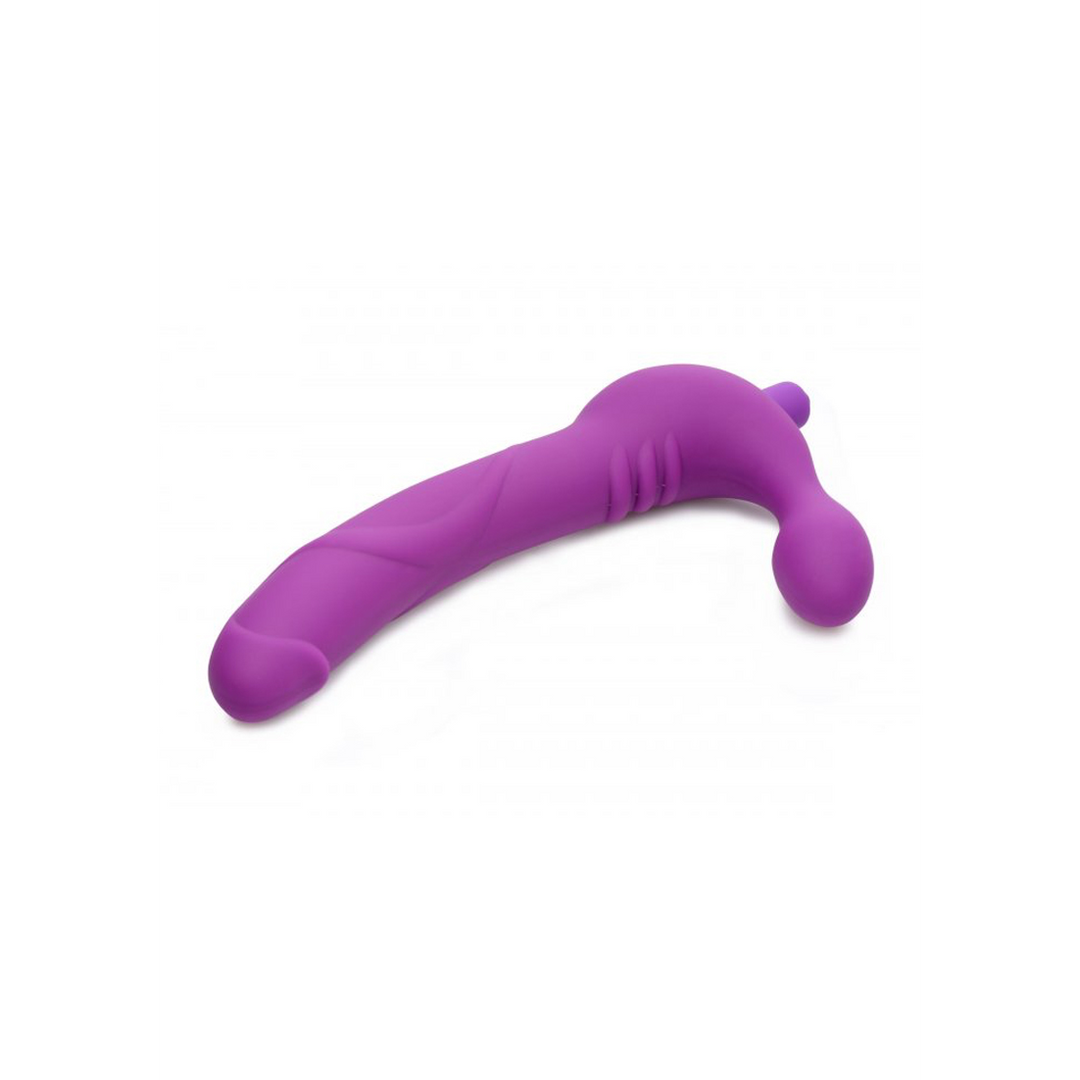 Strap-on Royal Rider ohne Gurt mit Vibration Violett 24,8 cm