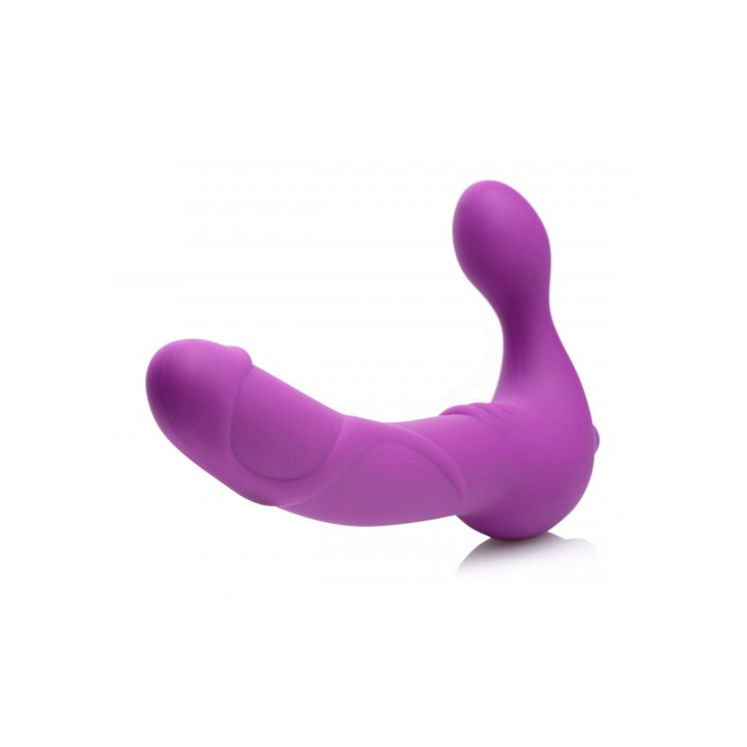 Strap-on Royal Rider ohne Gurt mit Vibration Violett 24,8 cm
