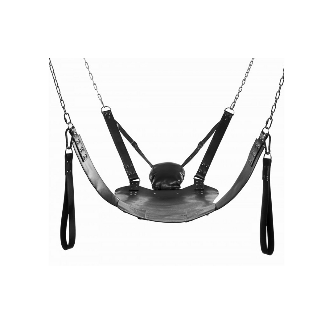 Sexschaukel mit Ständer Schwarz 215,9 cm