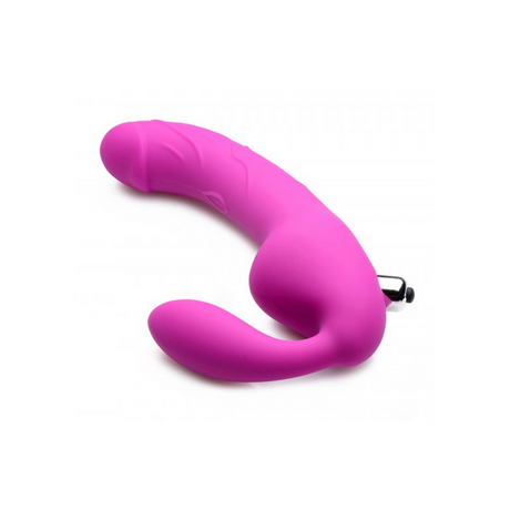 Strap-on Royal Rider ohne Gurt mit Vibration Violett 20,3 cm