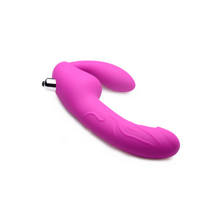 Strap-on Royal Rider ohne Gurt mit Vibration Violett 20,3 cm
