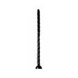Dildo Schlange strukturiert Schwarz 48,3 cm