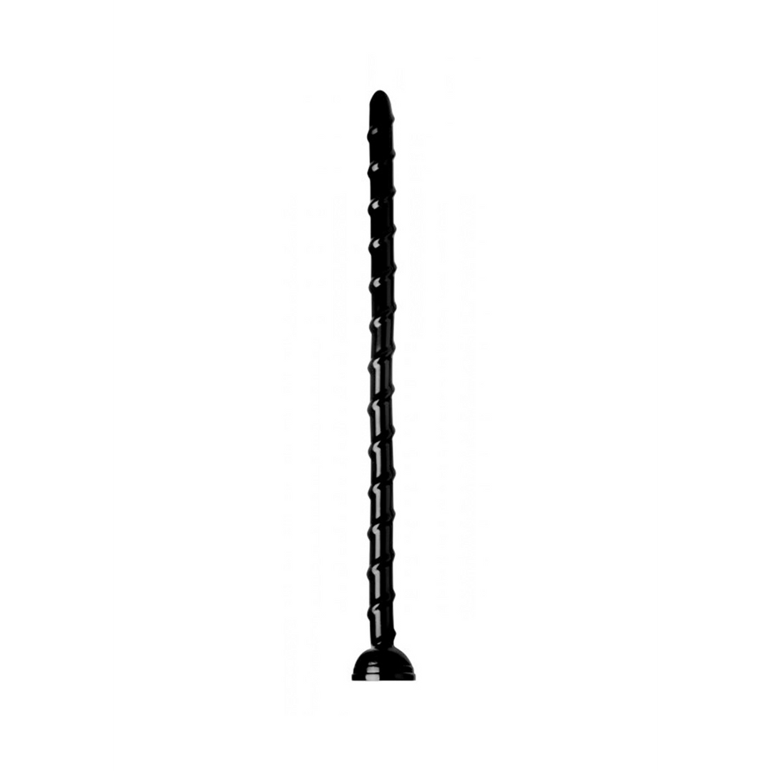 Dildo Schlange strukturiert Schwarz 48,3 cm