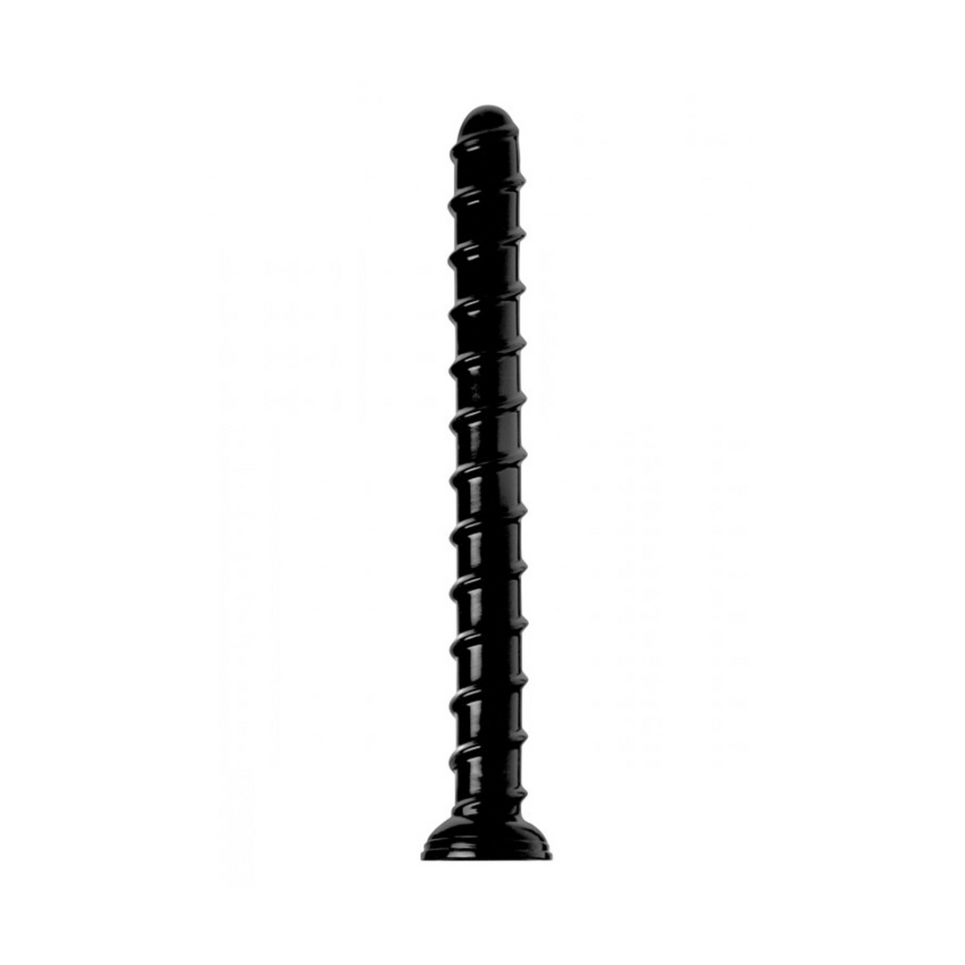 Dildo Schlange strukturiert Schwarz 48,3 cm Modell 2