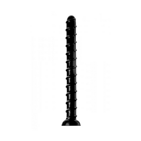 Dildo Schlange strukturiert Schwarz 48,3 cm Modell 2