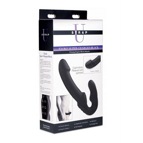 Realistischer Vibrator Evoke ohne Gurt Schwarz 15,9 x Ø 4,1 cm