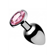 Analplug Booty Sparks mit Schmuckstein Metall Pink 7,6 cm – Ansicht 4