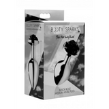 Analplug Rose Schwarz 7,6 cm