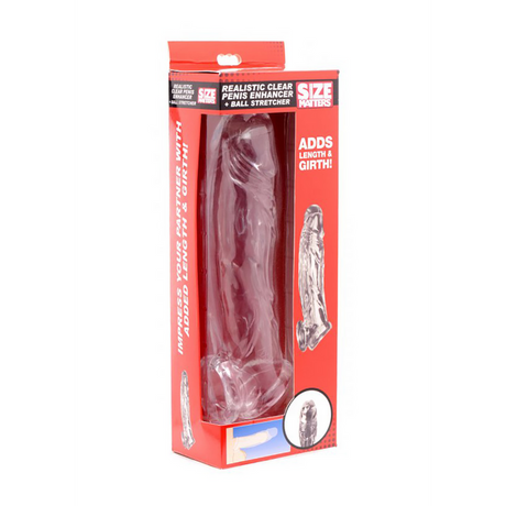 Penishülle realistisch mit Hodenstretcher Durchsichtig 21,6 x Ø 4,4 cm