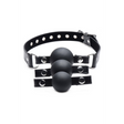 Ballknebel Strict mit drei austauschbaren Bällen Silikon Schwarz 61 cm