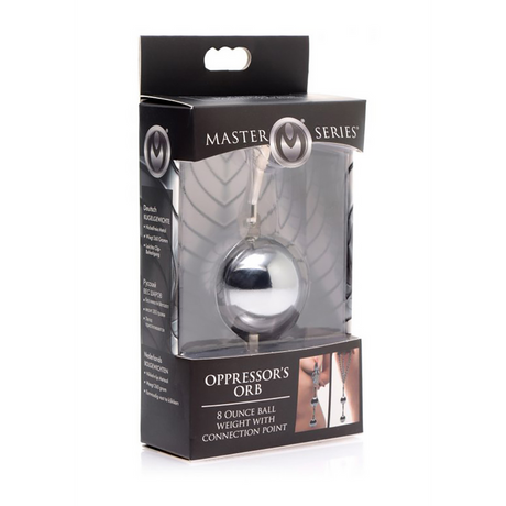 Hodengewicht Orb mit Befestigungspunkt Silber 3,8 x Ø 3,8 cm