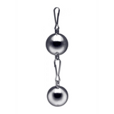 Hodengewicht Orb mit Befestigungspunkt Silber 3,8 x Ø 3,8 cm