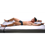 Bettfessel-Set aus Leder Schwarz