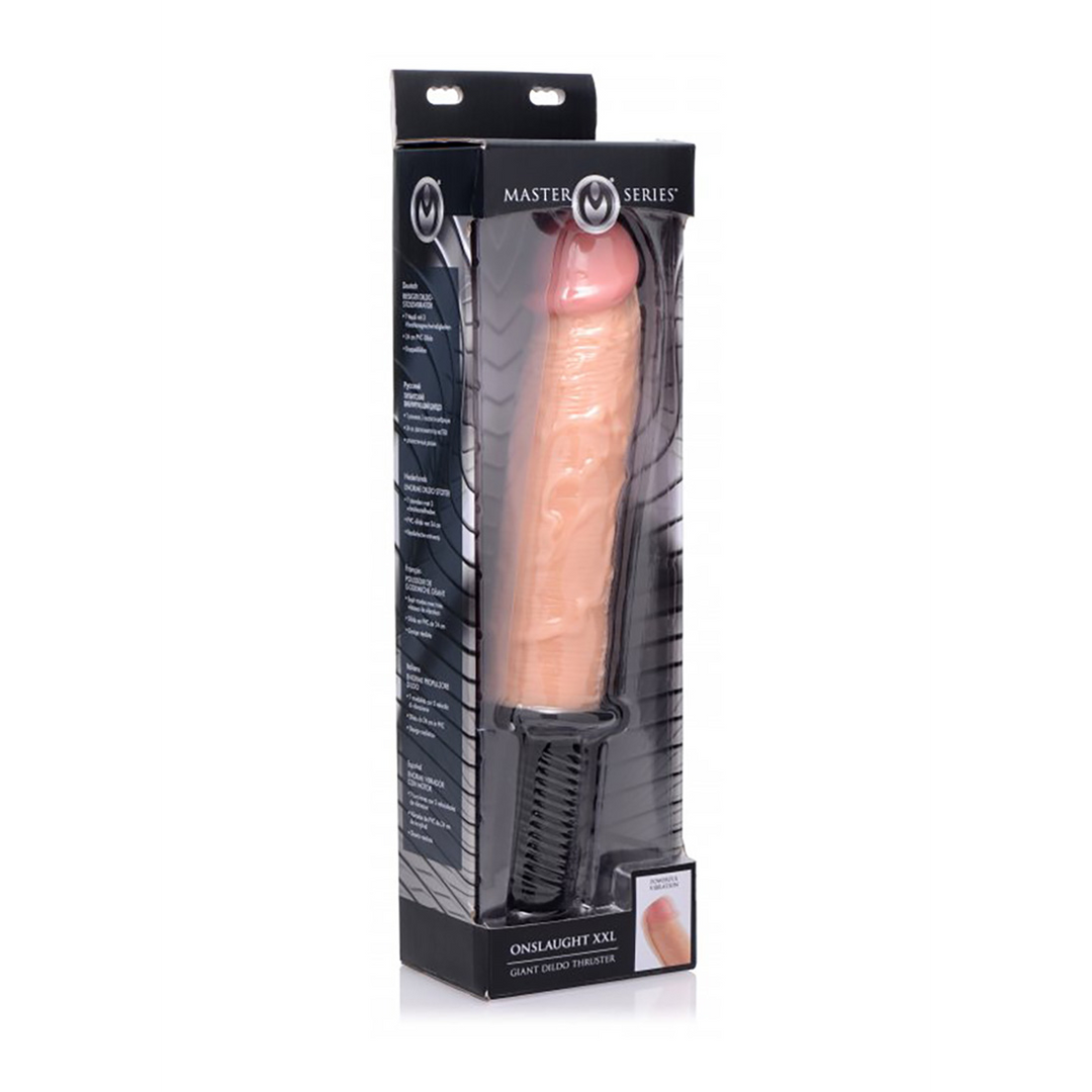 Realistischer Vibrator Onslaught XXL stoßend Hautfarbe 24,8 x Ø 5,8 cm