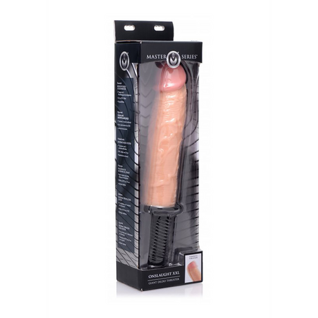 Realistischer Vibrator Onslaught XXL stoßend Hautfarbe 24,8 x Ø 5,8 cm