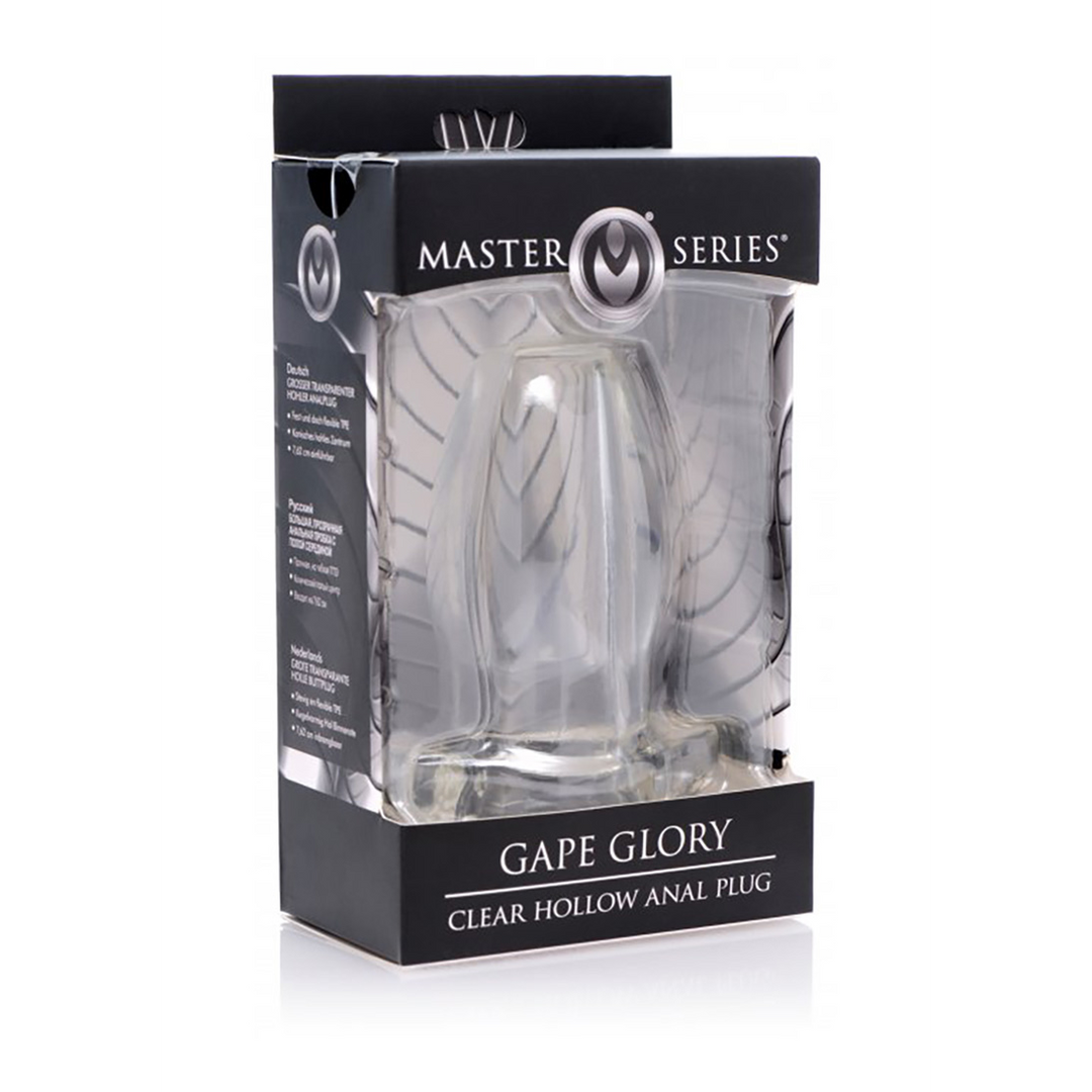 Analplug Gape Glory hohl Durchsichtig 7,6 x Ø 4,8 cm