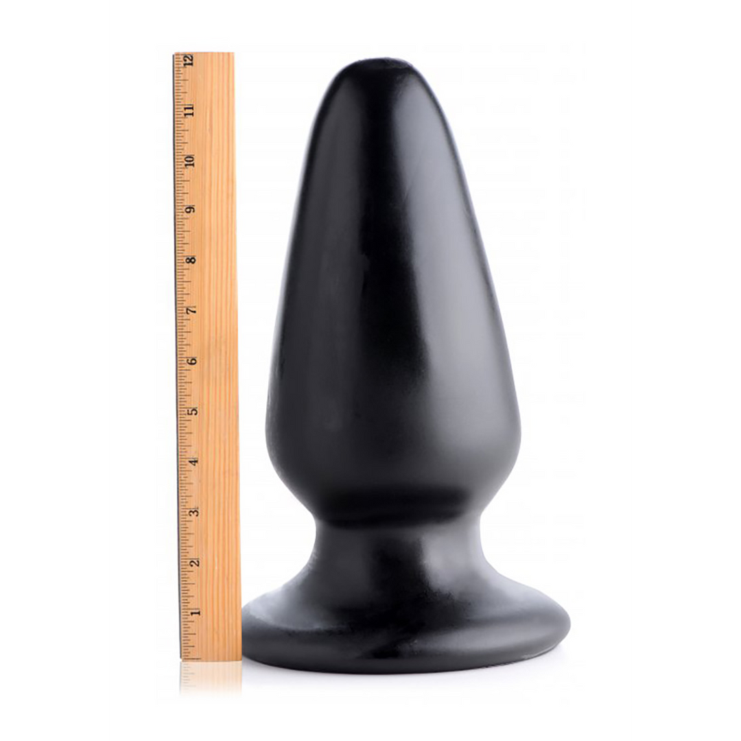 Analplug Gigantor XXXL konisch Schwarz 22,2 x Ø 12,1 cm