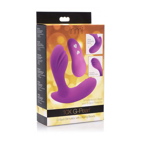 G-Punkt-Stimulator G-Pearl mit beweglichen Perlen Violett 8,9 x Ø 3,2 cm