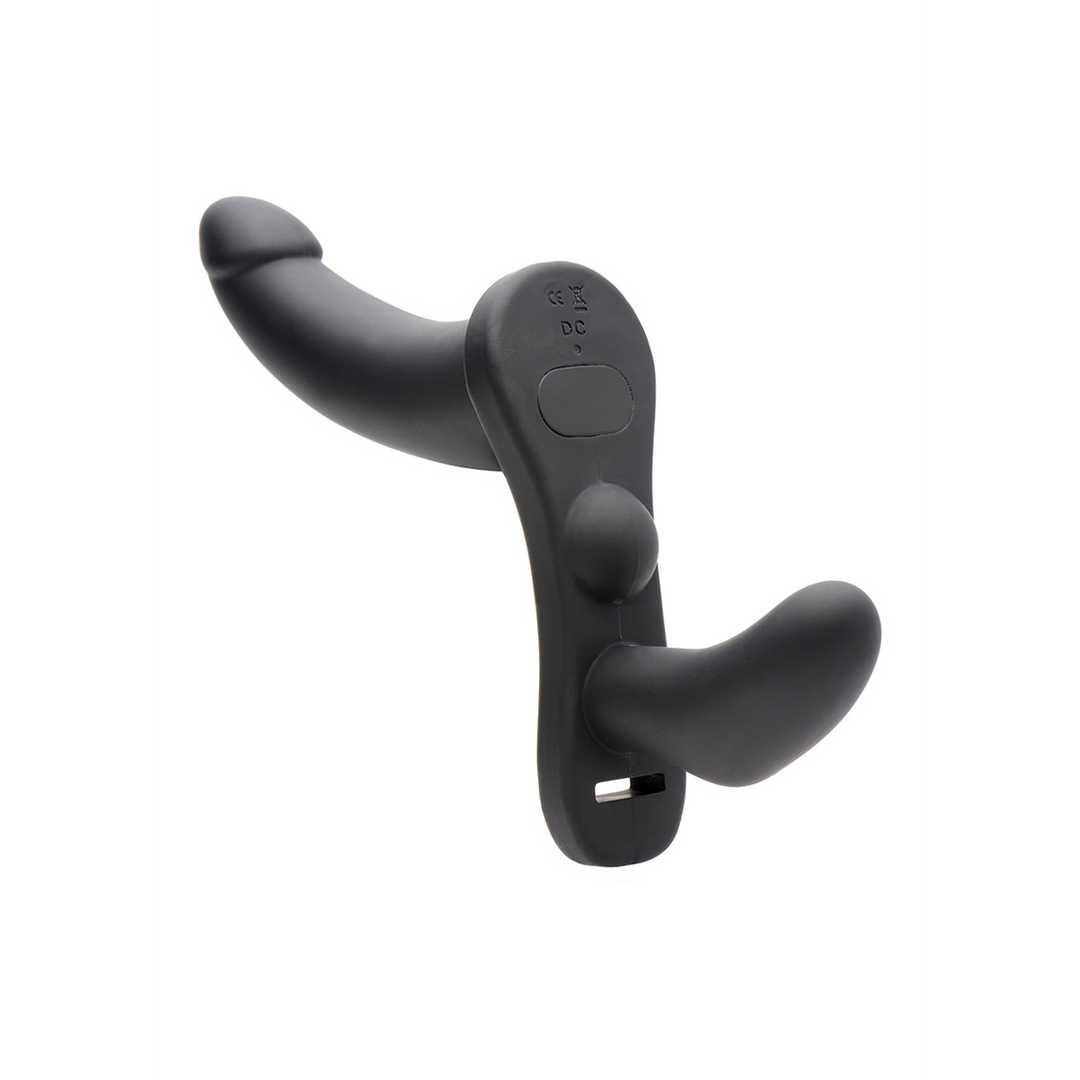 Strap-on-Harness Double Take Schwarz 8,9 cm