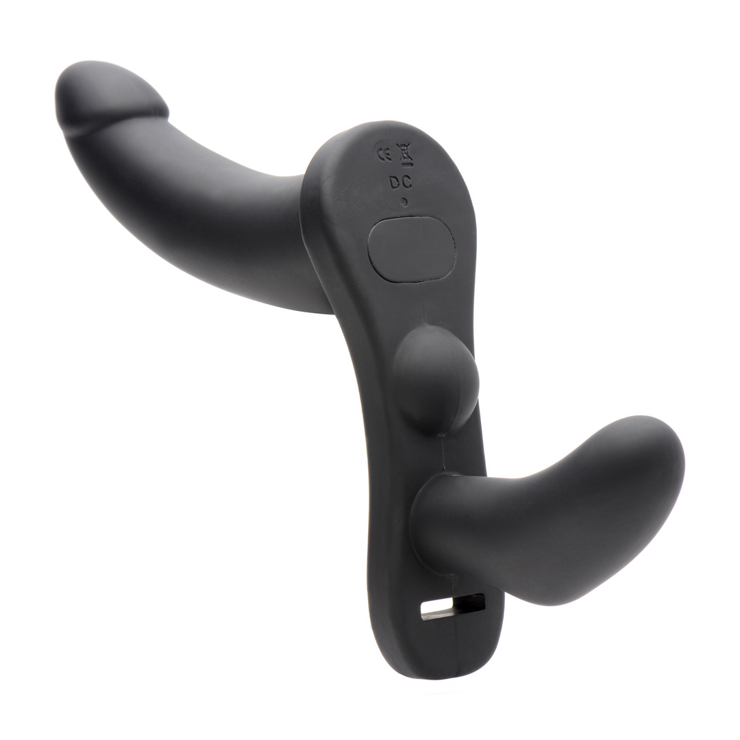 Strap-on-Harness Double Take Schwarz 8,9 cm