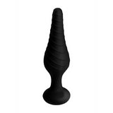 Analvibrator aus Silikon mit Fernbedienung Schwarz 12,1 x Ø 4 cm