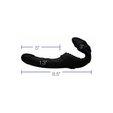 Strap-on Pro Rider ohne Gurt mit Vibration und Fernbedienung Schwarz 12,7 x Ø 3,8 cm