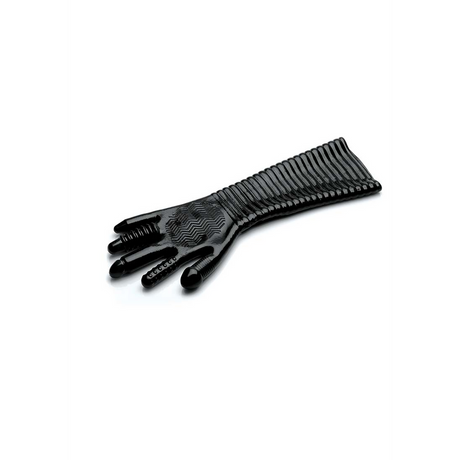 Fisting-Handschuh strukturiert Schwarz 40 cm