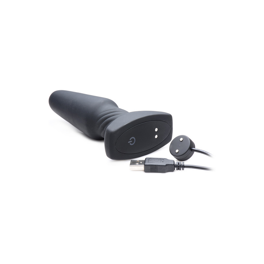 Analplug Slim R mit Fernbedienung Schwarz 11,8 x Ø 3,9 cm