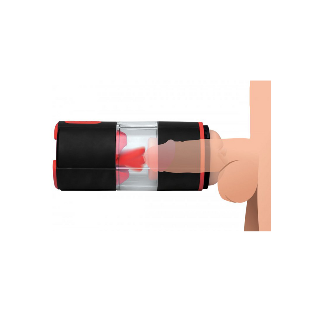 Masturbator Zunge leckend Rot 14 cm