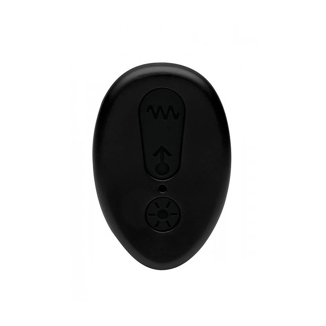 Prostata-Vibrator aus Silikon mit Fernbedienung Schwarz 15,3 cm