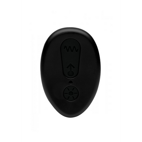 Prostata-Vibrator aus Silikon mit Fernbedienung Schwarz 15,3 cm