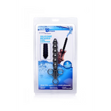 Gleitgel-Applikator mit Silikonperlen Schwarz 12,7 cm