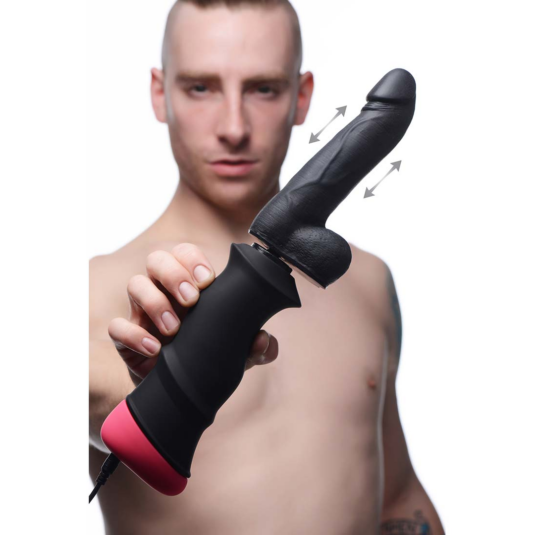 Dildo Mega Pounder stoßend Schwarz