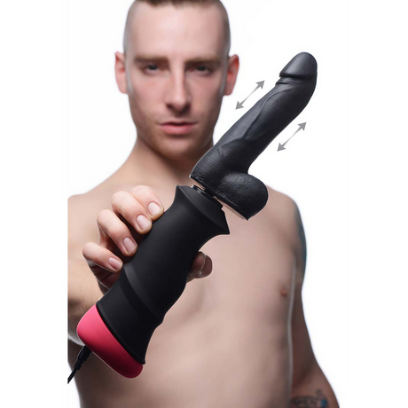 Dildo Mega Pounder stoßend Schwarz