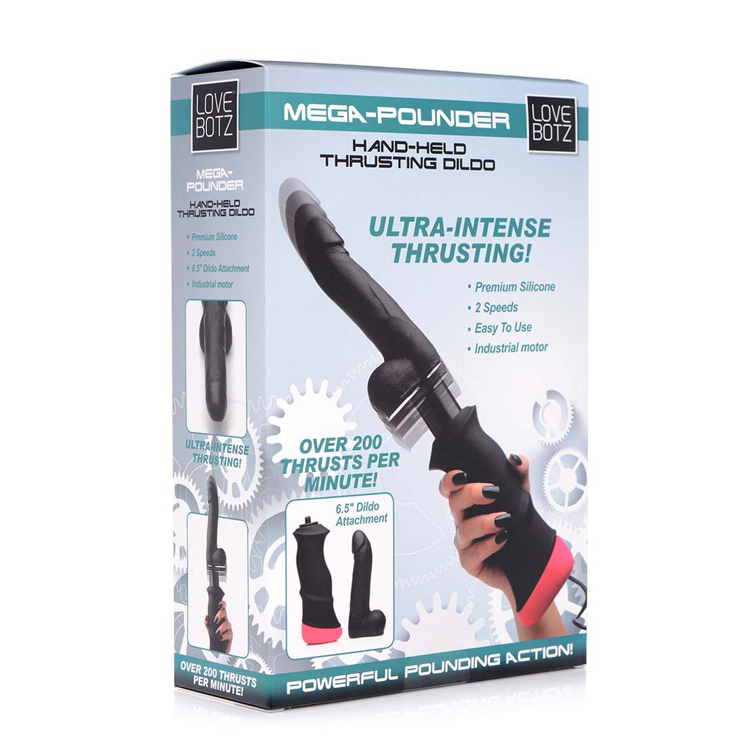 Dildo Mega Pounder stoßend Schwarz