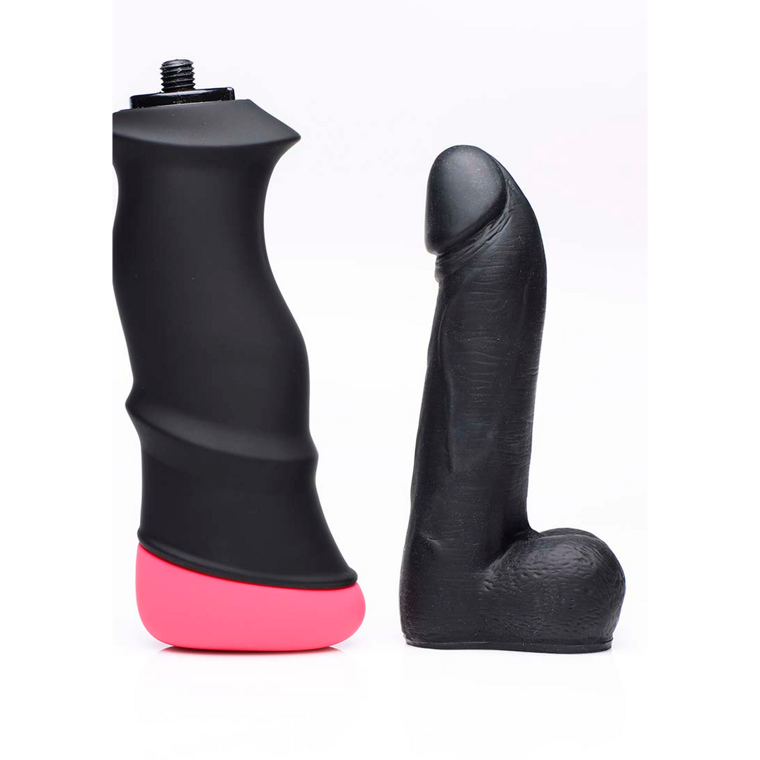 Dildo Mega Pounder stoßend Schwarz