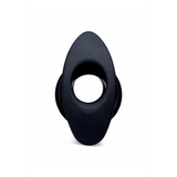 Analplug Hive hohl gerippt Schwarz 8,3 x Ø 6,2 cm