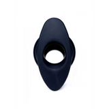 Analplug Hive hohl gerippt Schwarz 8,3 x Ø 6,2 cm