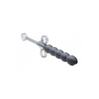 Gleitgel-Applikator Master Series Links Shooter mit gegliederter Spitze Silikon Schwarz 11,9 cm