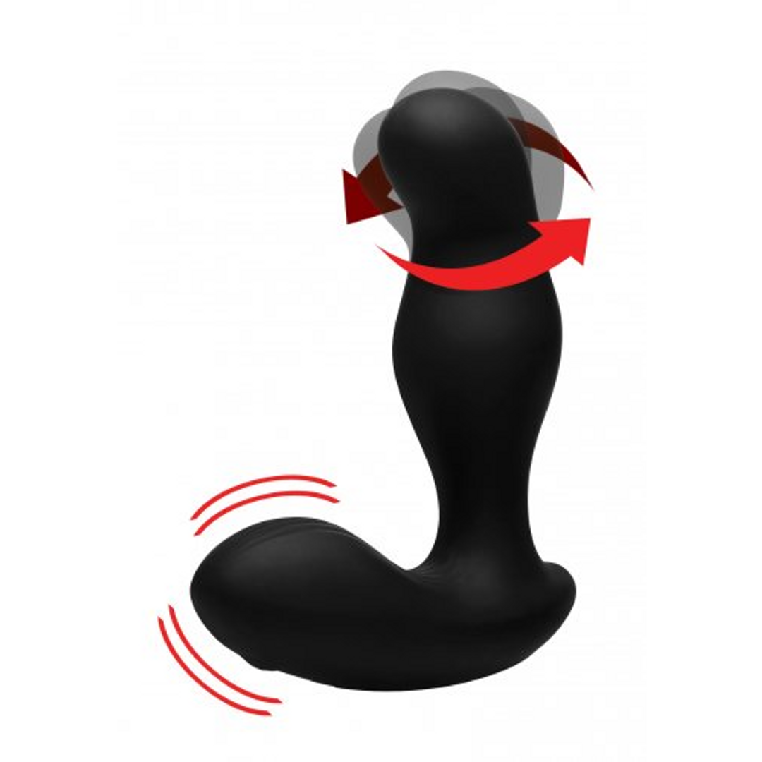 Prostata-Stimulator P-Gyro rotierend mit 7 Geschwindigkeiten Schwarz 9 x Ø 3 cm