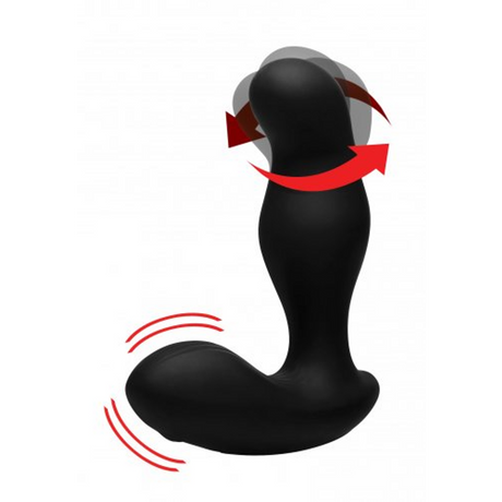 Prostata-Stimulator P-Gyro rotierend mit 7 Geschwindigkeiten Schwarz 9 x Ø 3 cm