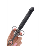 Dildo Jizz Shooter Silikon mit Gleitgel-Applikator Schwarz 12,4 x Ø 2,2 cm