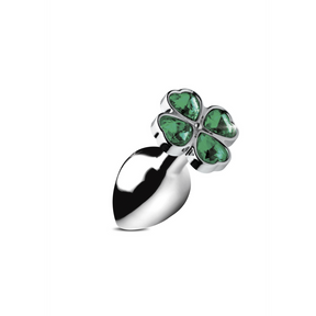 Analplug Lucky Clover mit Schmuckstein Silber – Ansicht 12