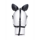 Harness Dunkles Pferd Ponykopf mit Silikongebiss Schwarz