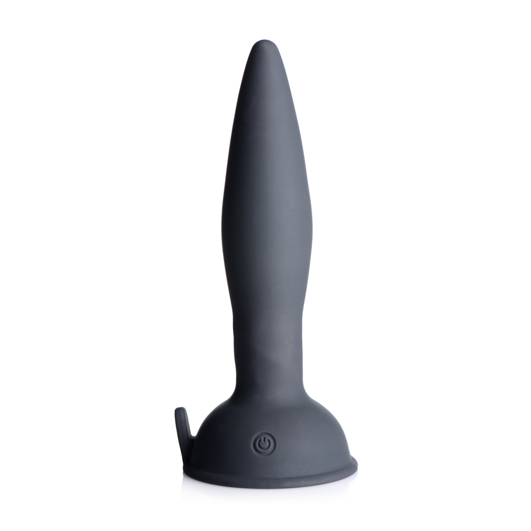 Analplug Turbo Ass-Spinner Silikon mit Fernbedienung Schwarz 13,5 cm