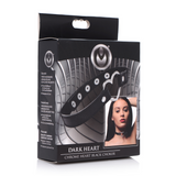 Halskette Dunkles Herz Choker Schwarz 44 cm