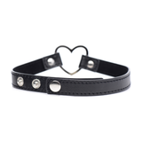 Halskette Dunkles Herz Choker Schwarz 44 cm