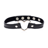 Halskette Dunkles Herz Choker Schwarz 44 cm